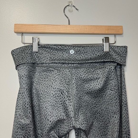 Lululemon Wunder Under Pant Full-On Luon Roll Down Dottie Dash - Picture 11 of 12